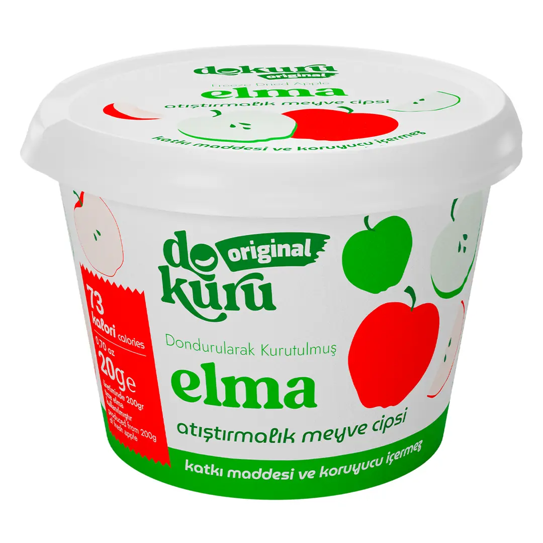 Dokuru Original Elma Atıştırmalık Meyve Cipsi