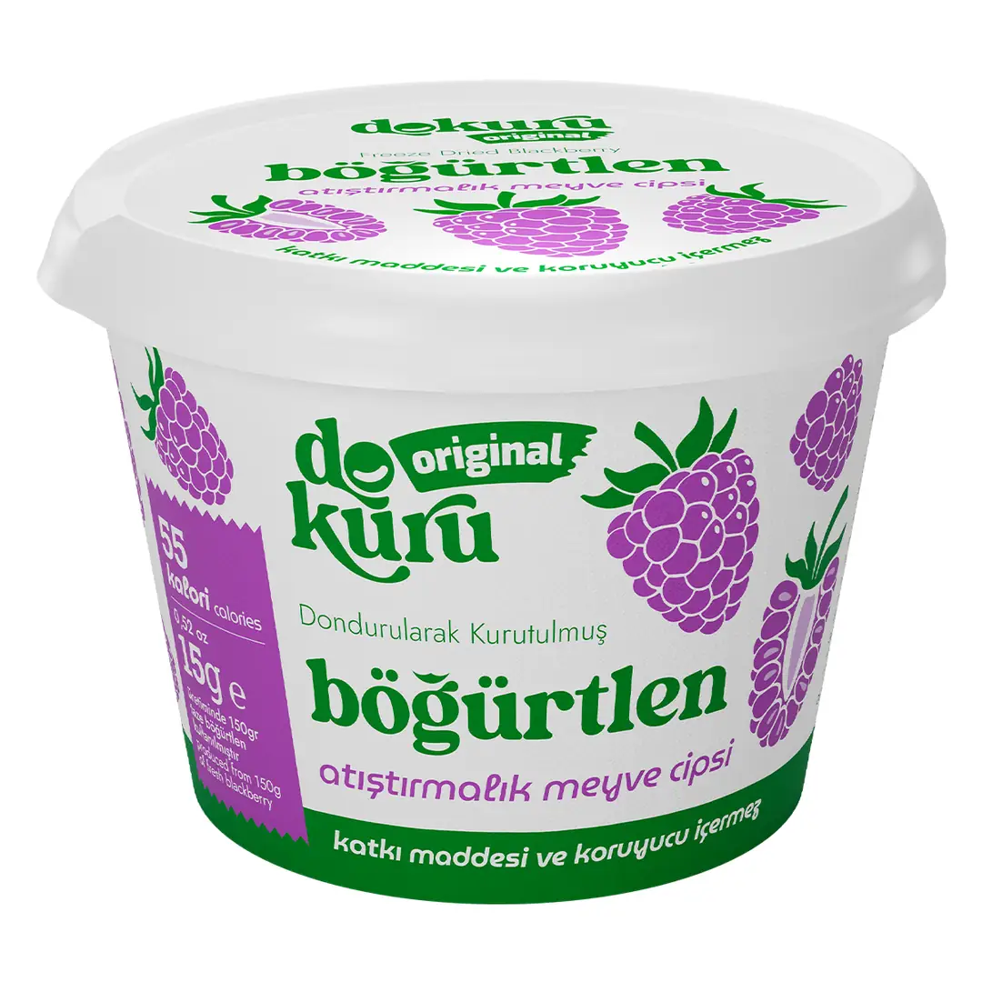 Dokuru Original Böğürtlen Atıştırmalık Meyve Cipsi