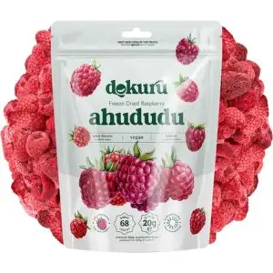 dokuru freeze dried ahududu 20gr dondurularak kurutulmuş ahududu kurusu meyve cipsi