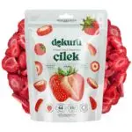 dokuru freeze dried çilek 18gr dondurularak kurutulmuş çilek kurusu meyve cipsi