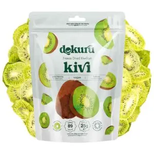 dokuru freeze dried kivi 25gr dondurularak kurutulmuş kivi kurusu meyve cipsi