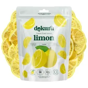 dokuru freeze dried limon 18gr dondurularak kurutulmuş limon kurusu meyve cipsi