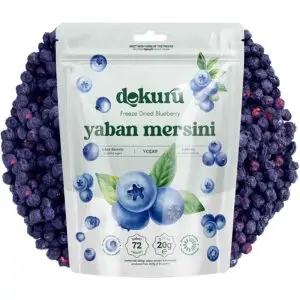 dokuru freeze dried yaban mersini 20gr dondurularak kurutulmuş yaban mersini kurusu meyve cipsi