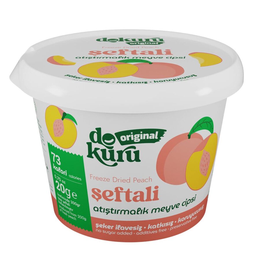 Dokuru Freeze Dried Şeftali 20gr - Görsel 2